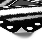 Carnivorous™/Weerwolf motorrijder/Logo Poster (Hoek)
