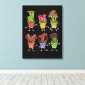 Carnivourus Planten Liefhebber Kinder Sarracenia V Canvas Afdruk (Insitu (Houten vloer))