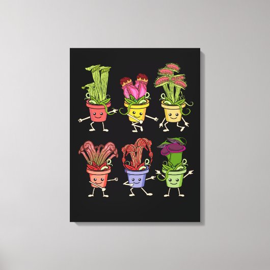 Carnivourus Planten Liefhebber Kinder Sarracenia V Canvas Afdruk (Voorkant)