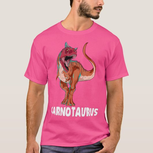Carnotaurus Dinosaur-ontwerp T-shirt (Voorkant)