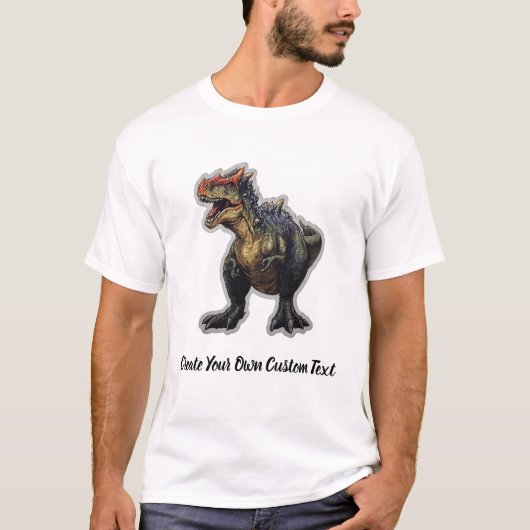 Carnotaurus-dinosaurus Maak uw eigen aangepaste te T-shirt (Voorkant)