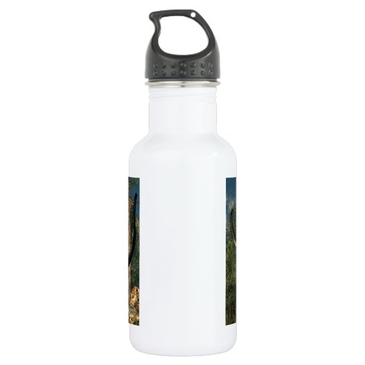 Carnotaurus Fight Waterfles (Achterkant)