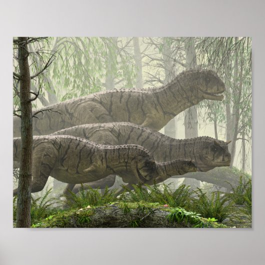 Carnotaurus Herd Poster (Voorkant)