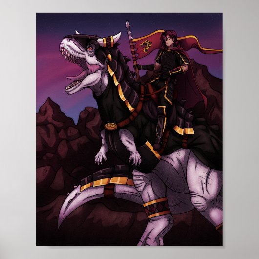 Carnotaurus Knight Poster (Voorkant)