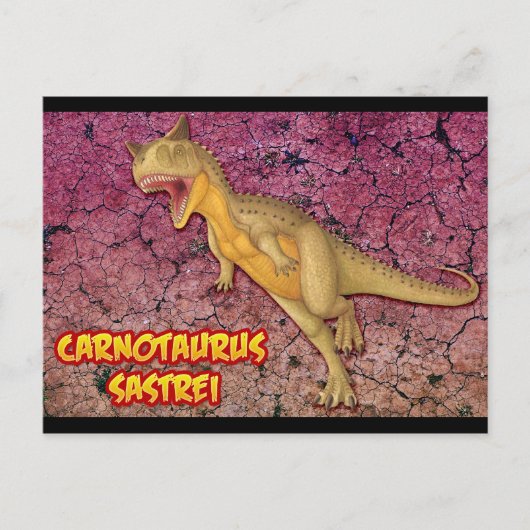 Carnotaurus Sastrei Briefkaart (Voorkant)