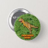 Carnotaurus Sastrei Ronde Button 5,7 Cm (Voorkant /achterkant)