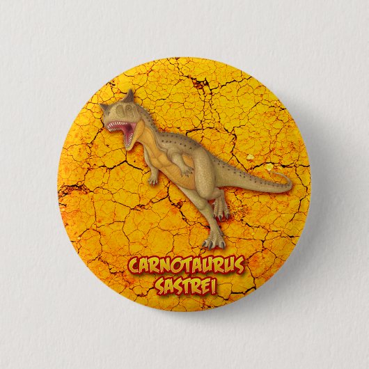 Carnotaurus Sastrei Ronde Button 5,7 Cm (Voorkant)