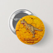 Carnotaurus Sastrei Ronde Button 5,7 Cm (Voorkant /achterkant)