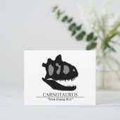 Carnotaurus Skull Briefkaart (Staand voorkant)