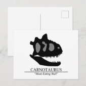 Carnotaurus Skull Briefkaart (Voorkant / Achterkant)