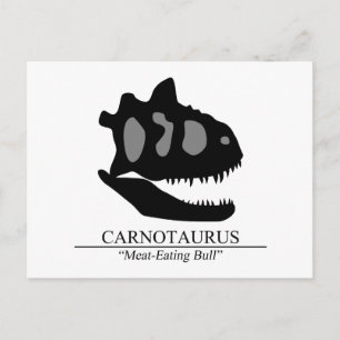 Carnotaurus Skull Briefkaart