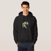 Carnotaurus Skull Dinosaur Motif Prehistda Hoodie (Voorkant volledig)