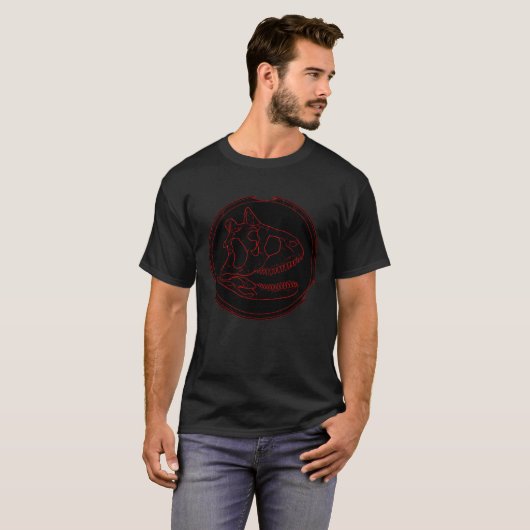 Carnotaurus Skull Fossil  2 T-shirt (Voorkant volledig)