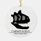 Carnotaurus Skull Keramisch Ornament (Voorkant)