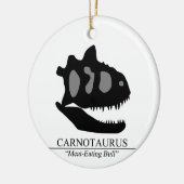 Carnotaurus Skull Keramisch Ornament (Links)