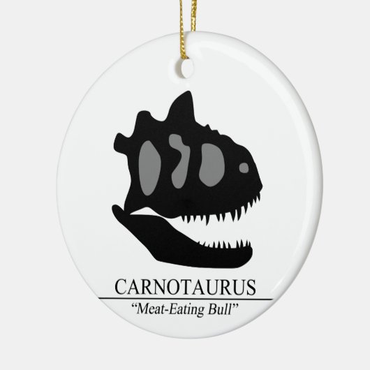 Carnotaurus Skull Keramisch Ornament (Links)