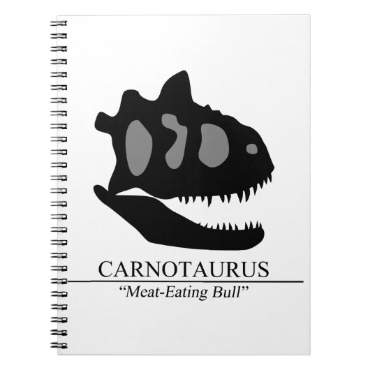 Carnotaurus Skull Notitieboek (Voorkant)