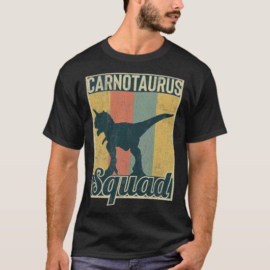 Carnotaurus Squad Paleontology squad grappig - T-shirt (Voorkant)