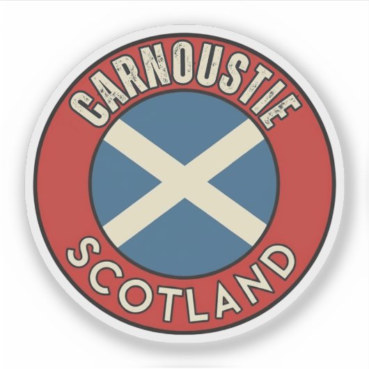 Carnoustie, Schotland Sticker (Voorkant)