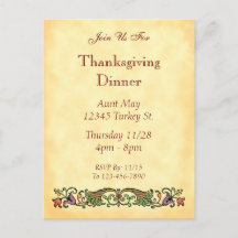 Carnucopia  Thanksgiving Custom Briefkaart