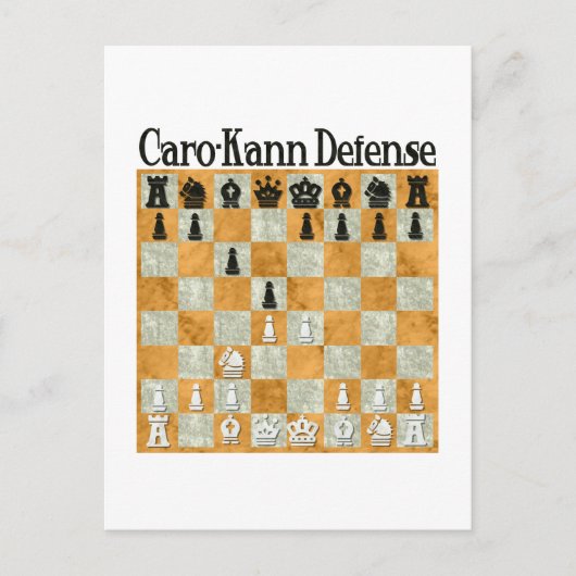 Caro-Kann Defense Briefkaart (Voorkant)