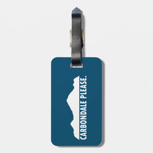 Carobligale alsjeblieft bagagelabel (Achterkant verticaal)