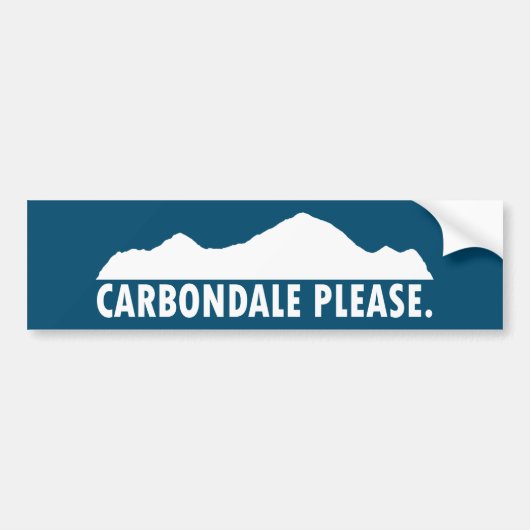 Carobligale alsjeblieft bumpersticker (Voorkant)
