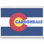 Carobligale CO Flag Sticker (Voorkant)