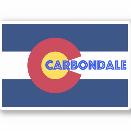 Carobligale CO Flag Sticker (Voorkant)