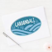 Carobligale Colorado buitenshuis Ovale Sticker (Envelop)