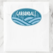 Carobligale Colorado buitenshuis Ovale Sticker (Tas)