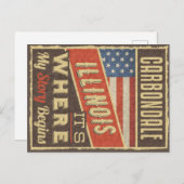 Carobligale Illinois Briefkaart (Voorkant / Achterkant)
