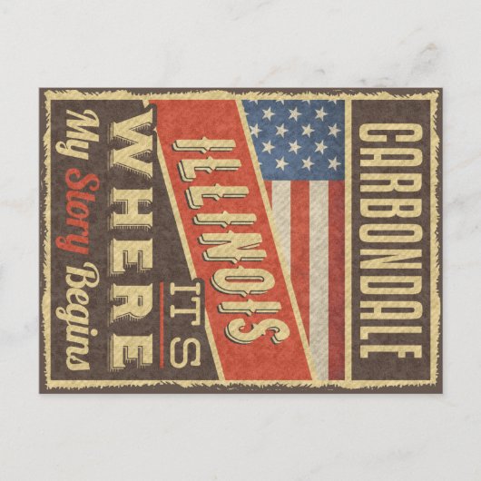 Carobligale Illinois Briefkaart (Voorkant)