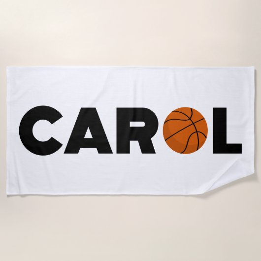 Carol Basketball Strandlaken (Voorkant)