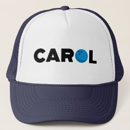 Carol bowlingwagenhoed trucker pet (Voorkant)