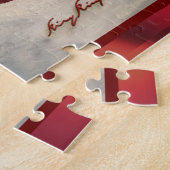 Carol Chick-a-Dee met maretak Legpuzzel (Zijkant)
