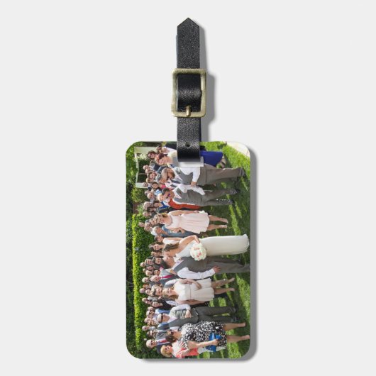 Carol + Christelijk's Trouwbagage Label Bagagelabel (Voorkant verticaal)