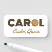 Carol cookie koningin naamplaatje (In situ)