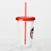 Carol de Chick-a-Dee met Misteletoe  Acryl Drinkbeker (Rechts)