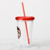 Carol de Chick-a-Dee met Misteletoe  Acryl Drinkbeker (Links)