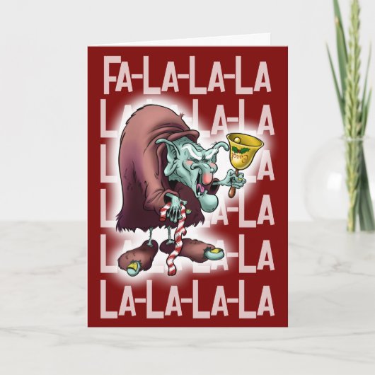 CAROL de YULETIDE TROLL (mat) - Jeff Willis Art Kaart (Voorkant)