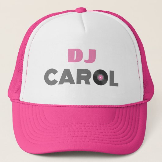 Carol DJ Trucker Hat Trucker Pet (Voorkant)