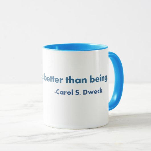 Carol Dweck Quote wordt Mok (Voorkant rechts)