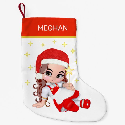 Carol Fairy Girl en Stars Kleine Kerstsok (Voorkant)