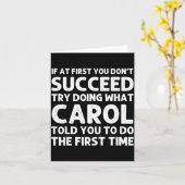 Carol Name D Birthday Funny Christmas J  Kaart (Gele Bloem)