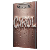 🌸Carol Rose Goud Drip Glitter Notities🌸 Klembord (Links)