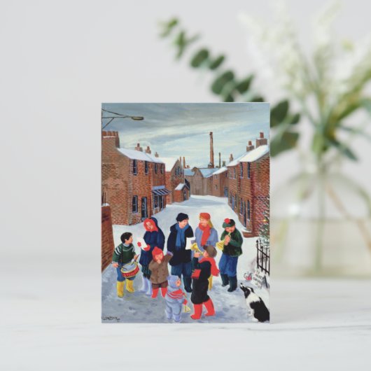 Carol Singers Briefkaart (Staand voorkant)