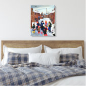 Carol Singers Canvas Afdruk (Insitu (Slaapkamer))