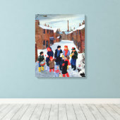 Carol Singers Canvas Afdruk (Insitu (Houten vloer))