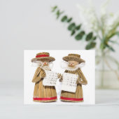 Carol Singers Decoration Briefkaart (Staand voorkant)